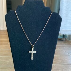 Elegant Gold Cross Pendant Necklace
